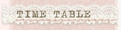 TIME TABLE（診療時間）